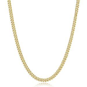 Men's Gold 5mm Stainless Steel Cuban Link Chain | Christmas Stocking Stuffers